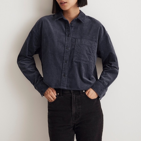 Madewell Tops - MADEWELL Variegated Corduroy Button-Up Shirt Medium NWT